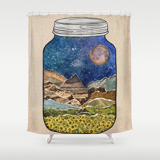 Star Jar Shower Curtain