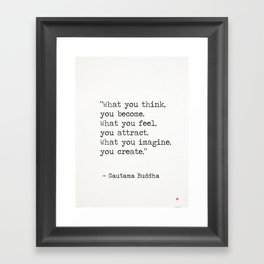 Buddha quote 5 Framed Art Print
