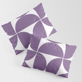Large violet mid century shapes Pillow Sham