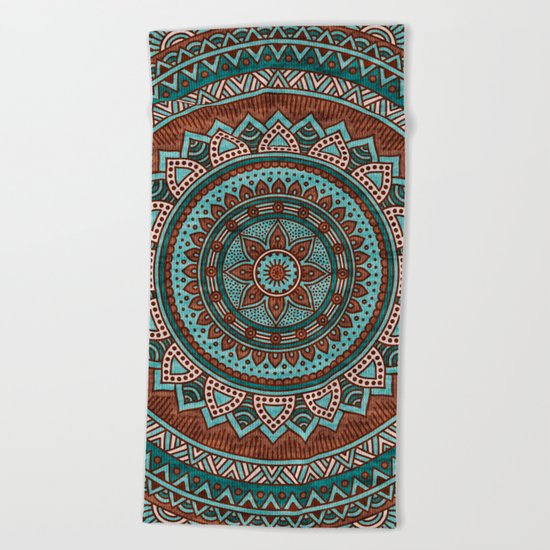 Hippie mandala 50 Beach Towel