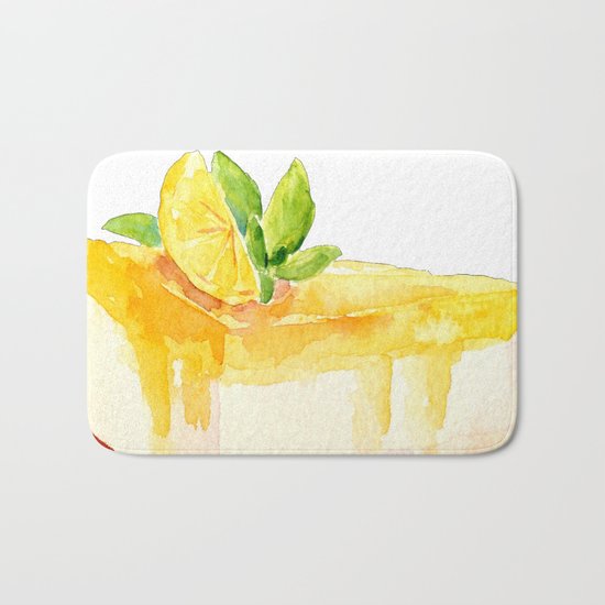 Lemon Cake Bath Mat