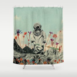 Lonely Diver Shower Curtain
