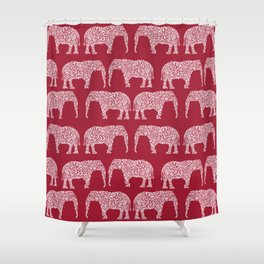 Alabama bama crimson tide elephant state college university pattern footabll Shower Curtain