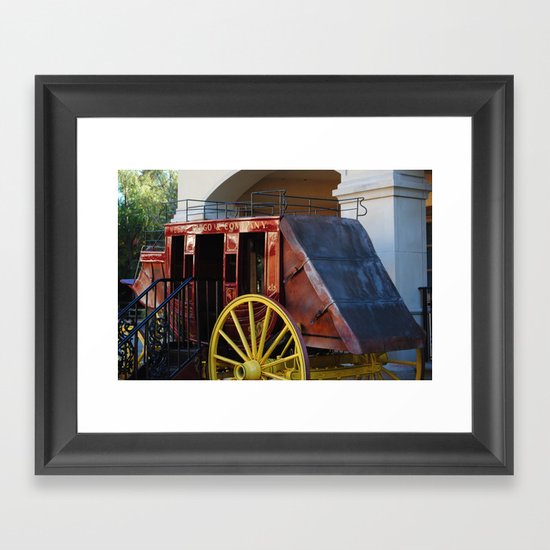 Stage Coach Framed Art Print