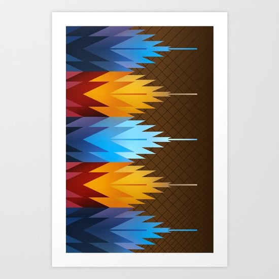 Navajo Fire & Ice Art Print