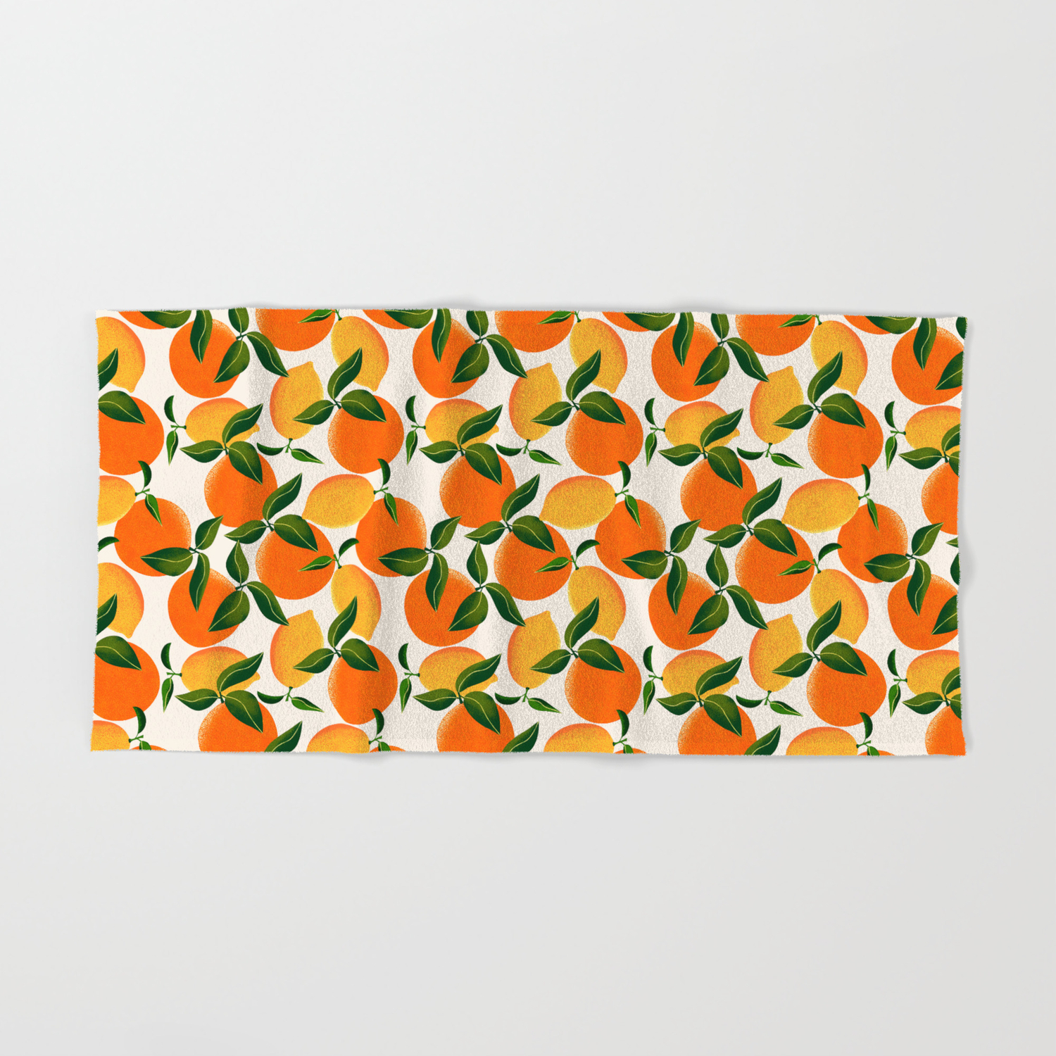 Oranges And Lemons Hand Bath Towel By Leannesimpsonart Society6
