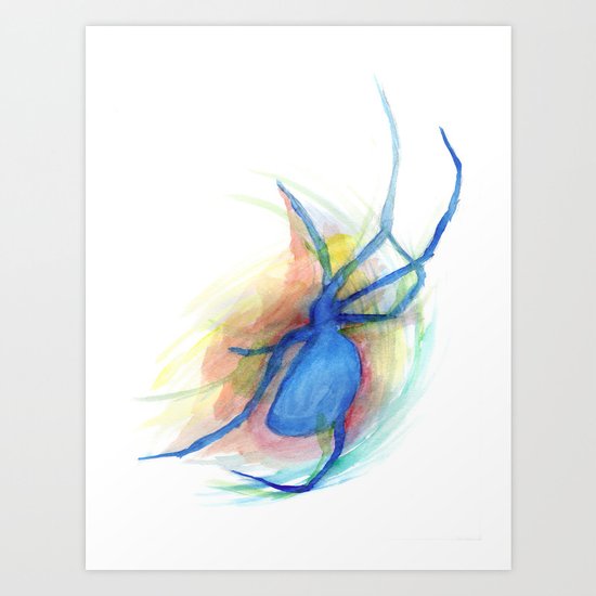 as she counted the spiders Art Print