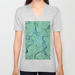 Watercolor Cells Under the Microscope 02 V Neck T Shirt