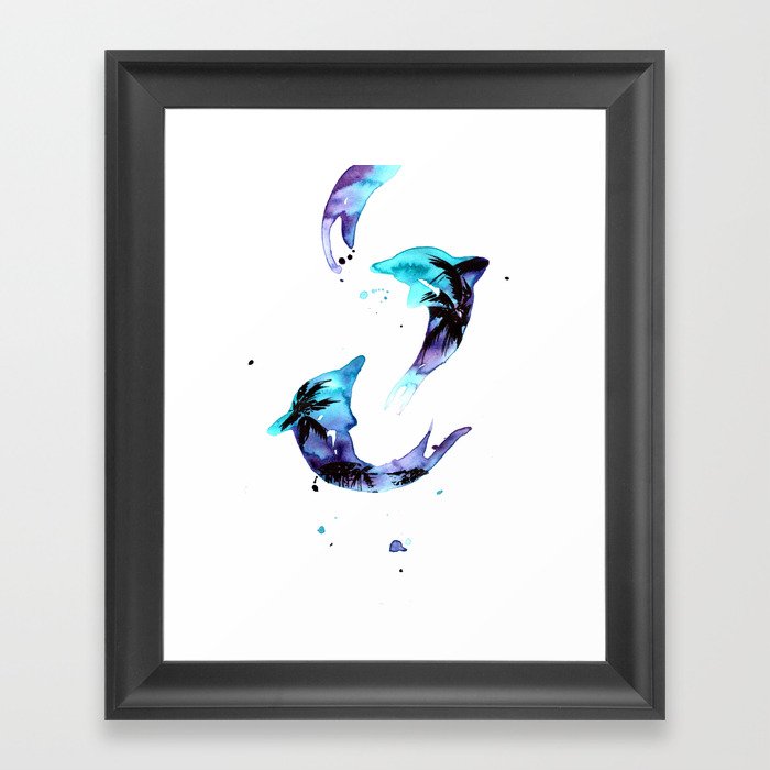 leaps and bounds Framed Art Print