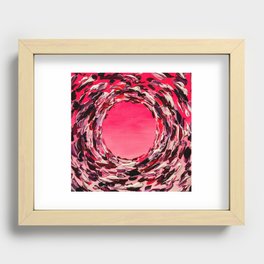 Pink Sunset Recessed Framed Print