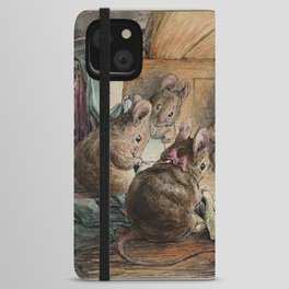 Mice sewing - Beatrix Potter iPhone Wallet Case
