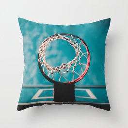 basketball hoop 6 Throw Pillow