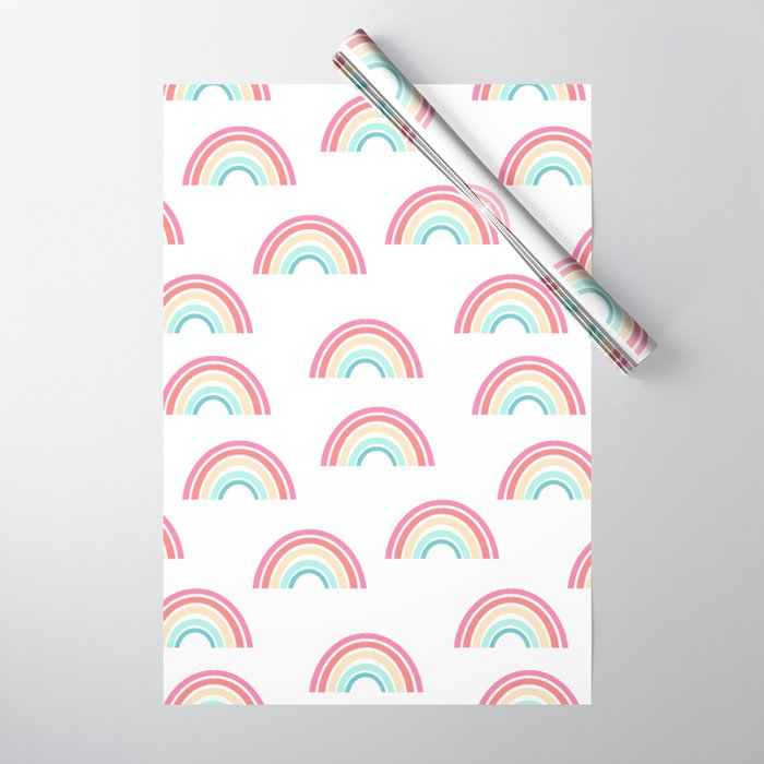 Rainbow pattern cute decor for kids room or nursery Wrapping Paper