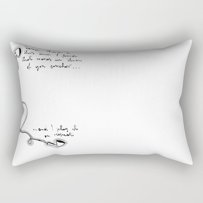 Do I wanna know? Rectangular Pillow