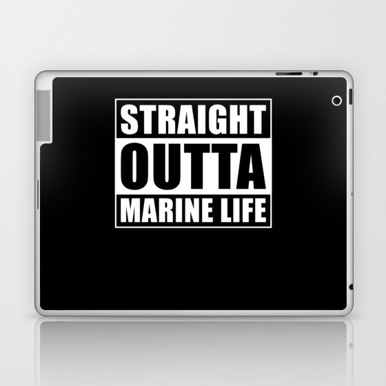 Straight Outta Marine Life Laptop & iPad Skin