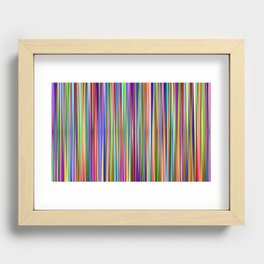Bright Stripes Recessed Framed Print