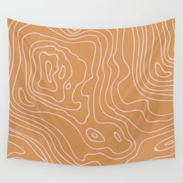 orange swirl Wall Tapestry