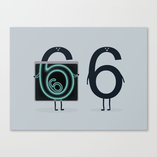 Numerical Horror Story Canvas Print