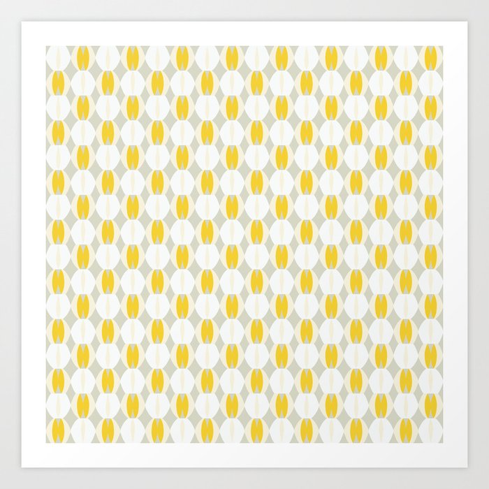 Geometrical design seamless pattern Art Print