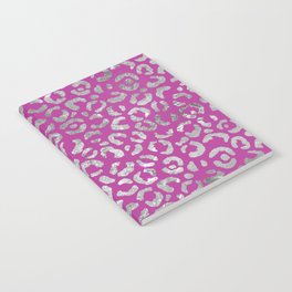 Purple Glam Leopard Print 01 Notebook