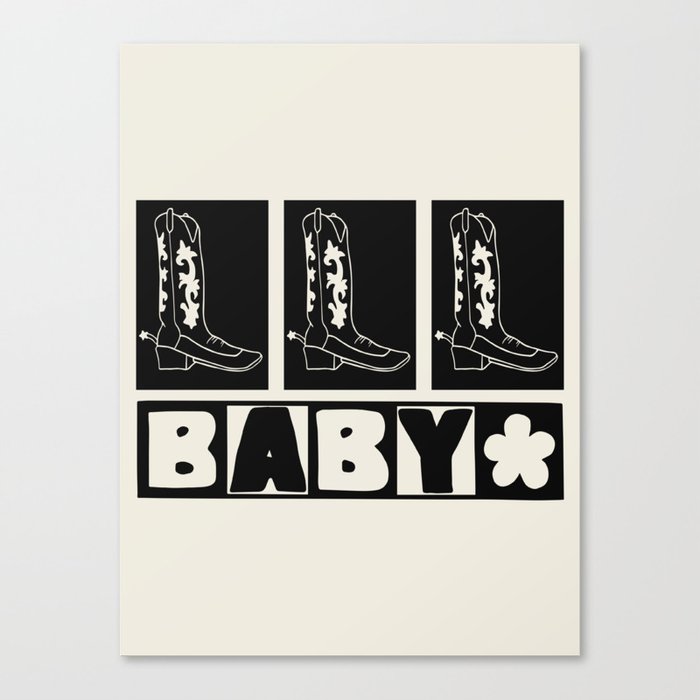 Baby Boots Canvas Print