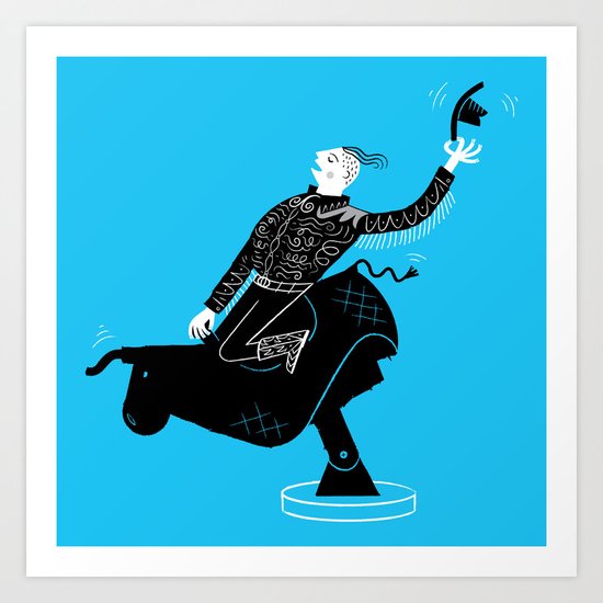Mechanical Bull Art Print