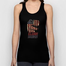 Patriotic Elijah Dinosaur Elijahsaurus Unisex Tank Top