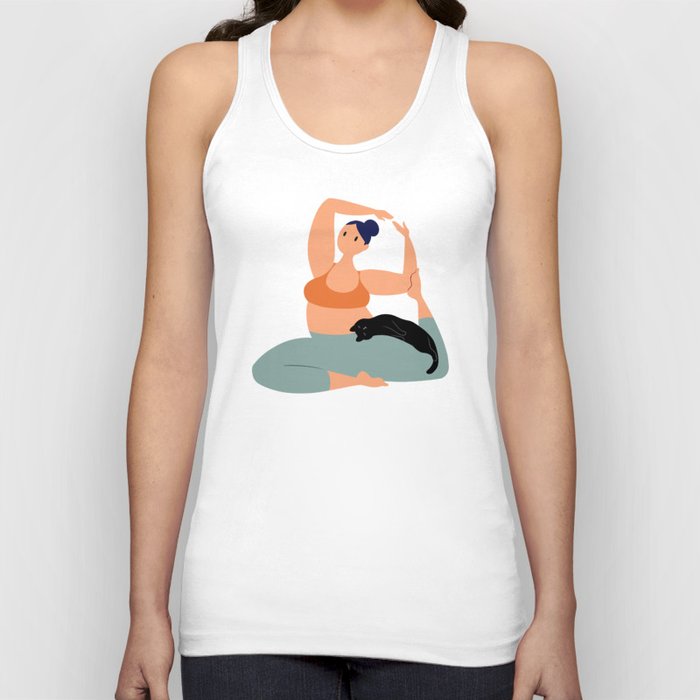 Yoga With Cat 19 Tank Top