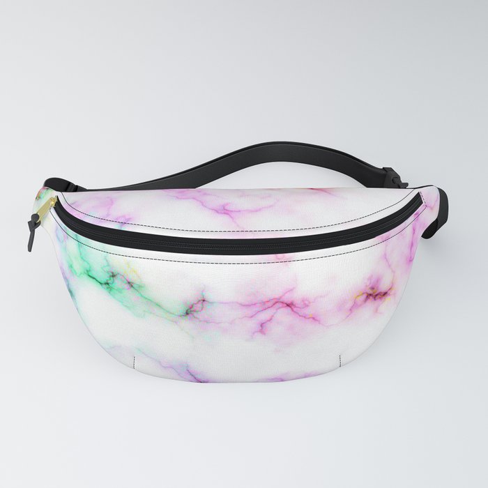 Saltwater Taffy Colored Marble Pattern Fanny Pack