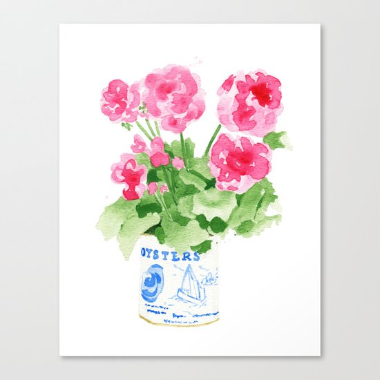 Potted Geranium no. 2 Canvas Print
