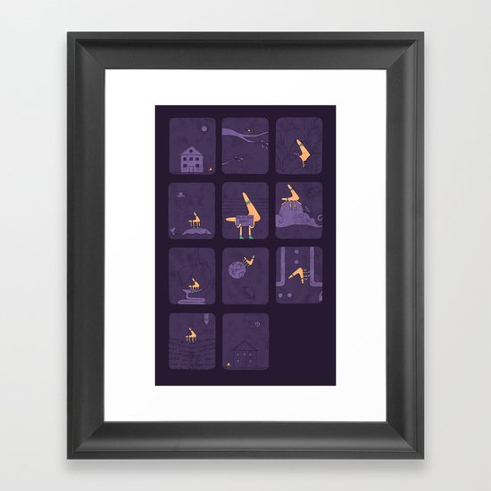 Taking The Long Road Home Framed Art Print