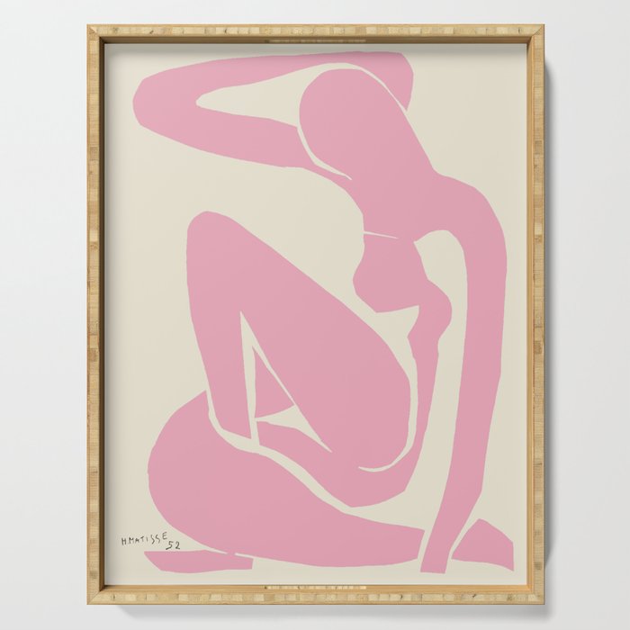Pink Nude By Henri Matisse HD High Resolution Version Serving Tray
