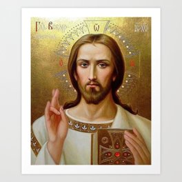 Jesus Christ icon Art Print