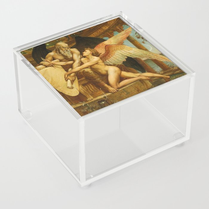 The Roll of Fate by Walter Crane Acrylic Box