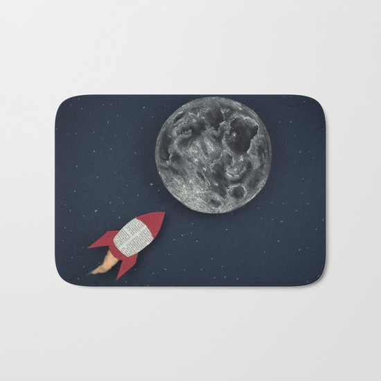Rocket to the Moon Bath Mat