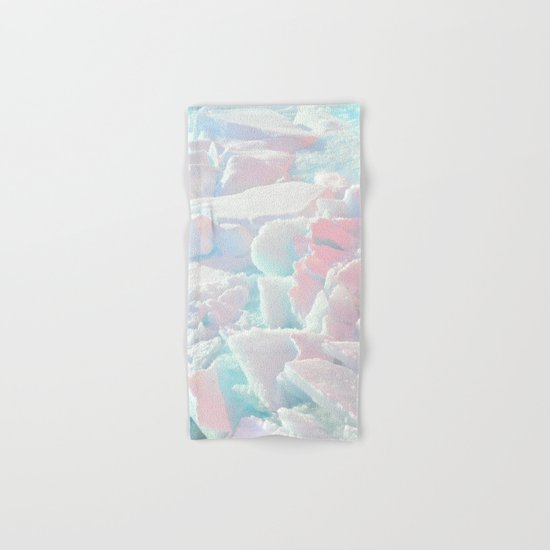 Broken Ice Pastel Texture Hand & Bath Towel