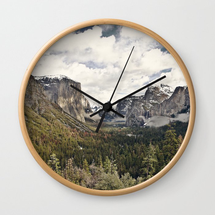 Yosemite Tunnel View Wall Clock