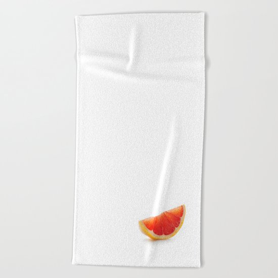Grapefruit slice Beach Towel