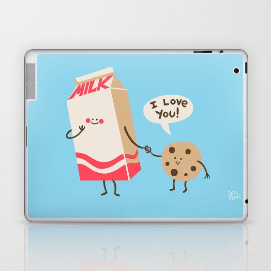 Cookie Loves Milk Laptop & iPad Skin