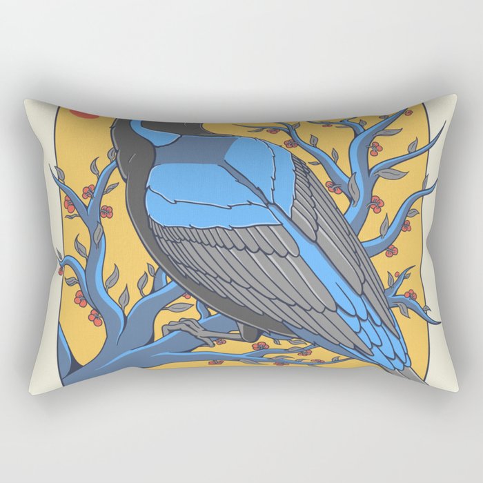 Lovely Fairy Bluebird Rectangular Pillow