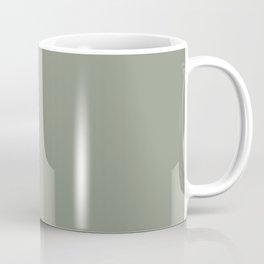 Peaceful Neutral Green Solid Color Pairs To Sherwin Williams Jade Dragon SW 9129 Coffee Mug