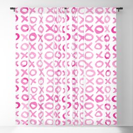 Xoxo valentine's day - pink Blackout Curtain
