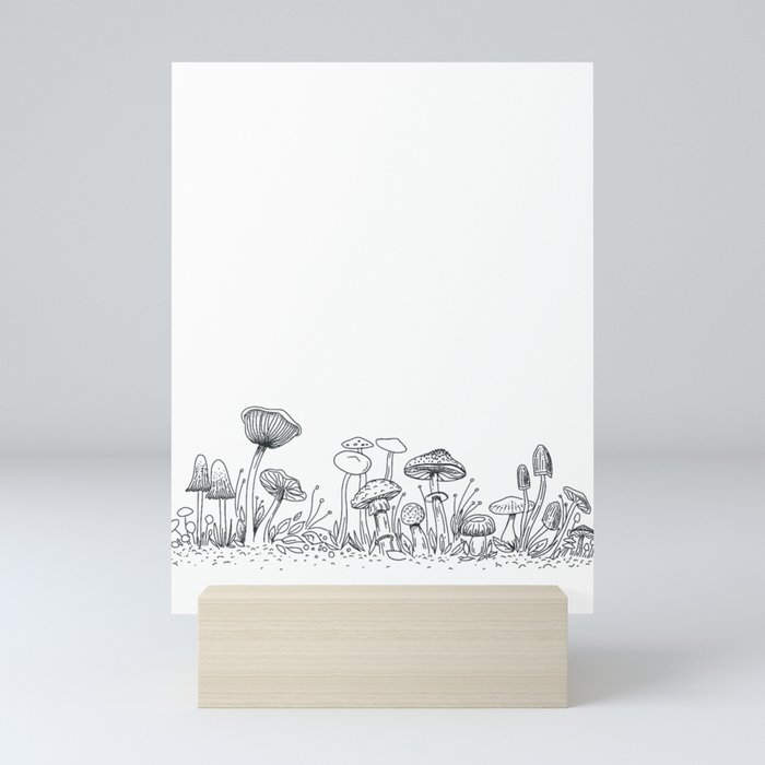 Wild Mushrooms Mini Art Print