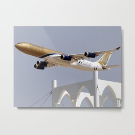 Gulf Air A340 Metal Print | Photo, Landscape 