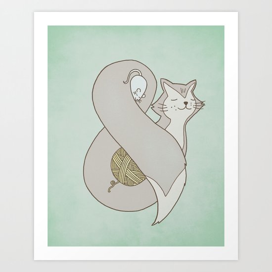 Catpersand Art Print