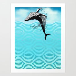 Humpback Art Print