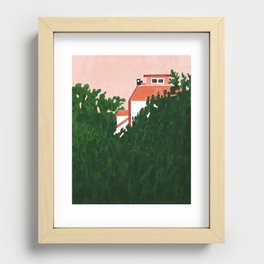 house in Porto Recessed Framed Print