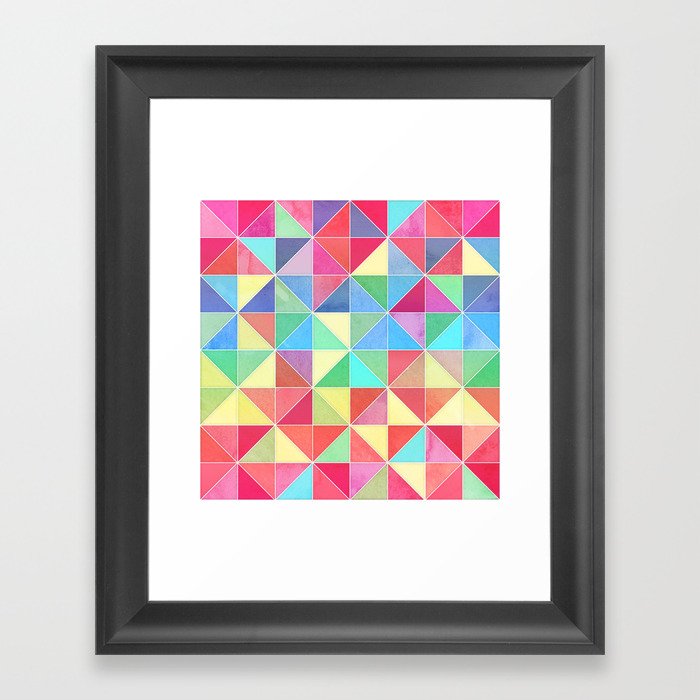 Rainbow Prisms Framed Art Print
