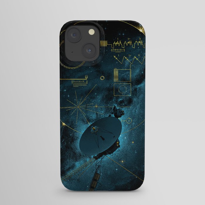Voyager and the Golden Record - Space | Science | Sagan iPhone Case