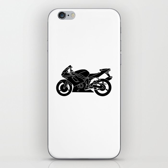 Motorcycle Silhouette. iPhone Skin